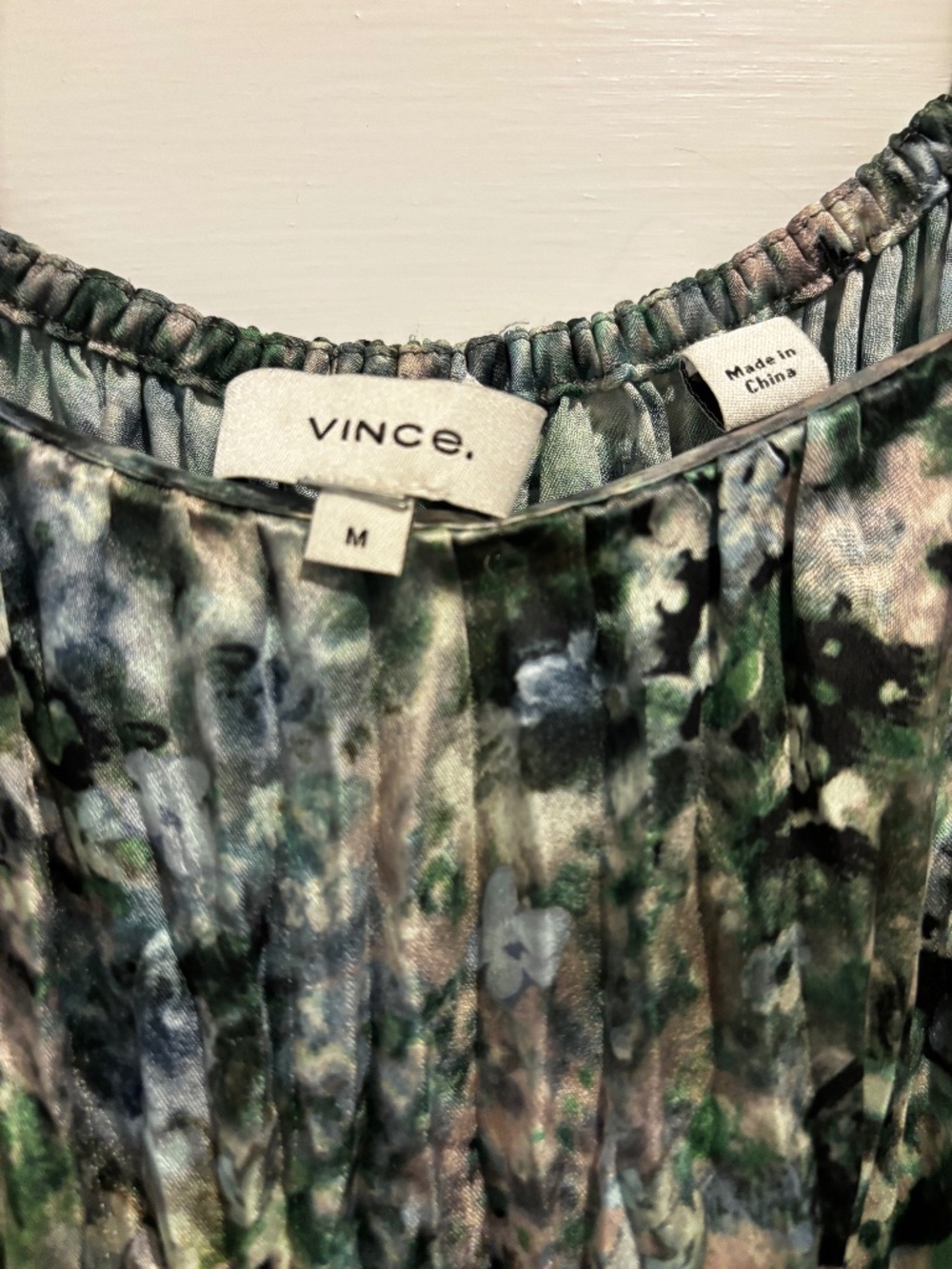Vince floral silk dress